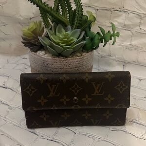 Louis Vuitton Dark Brown Monogram Wallet